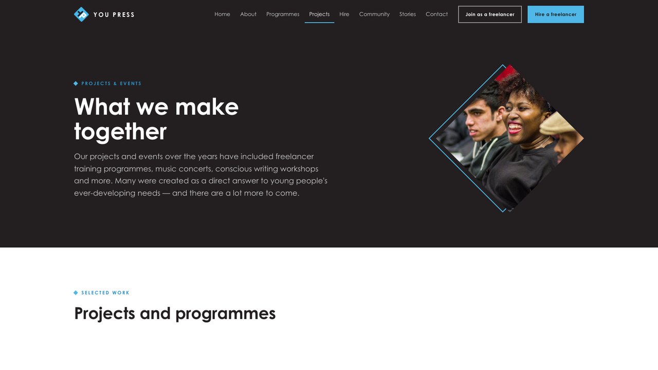 Projects and events — The You Press website